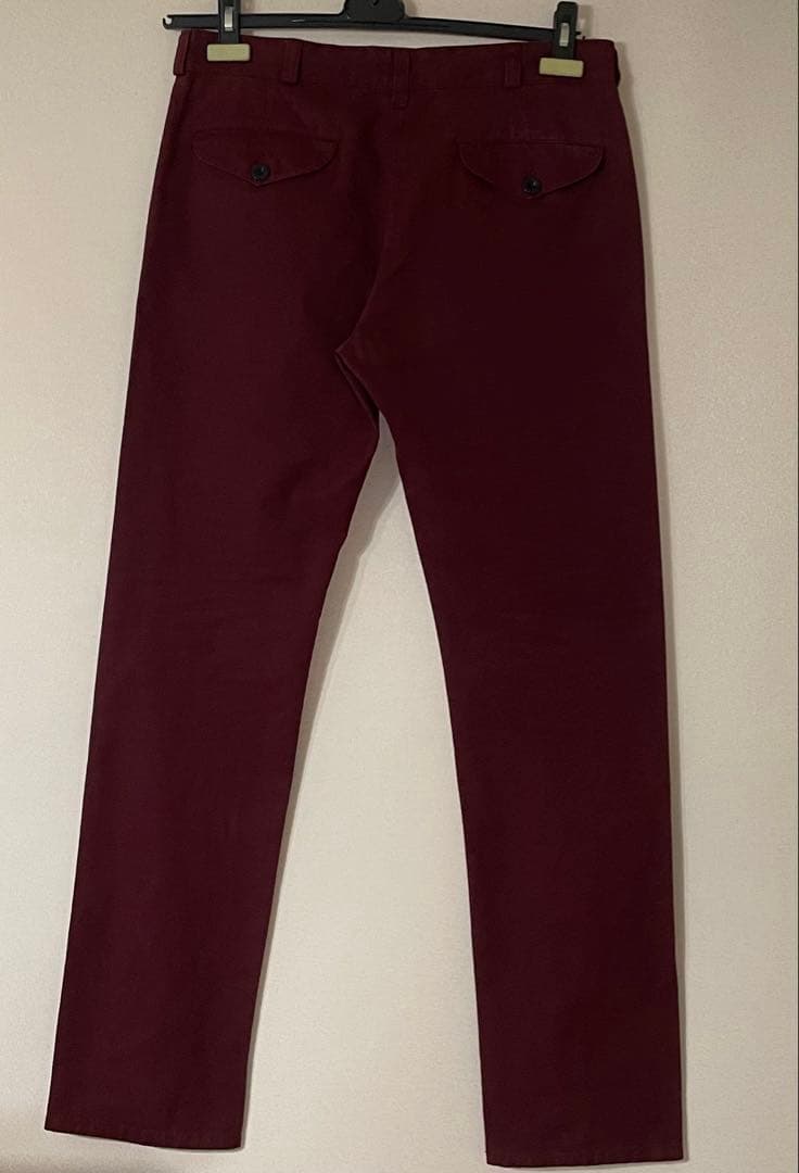 定価4.6万★新品★MAISON KITSUNÉ バーガンディ パンツ 29