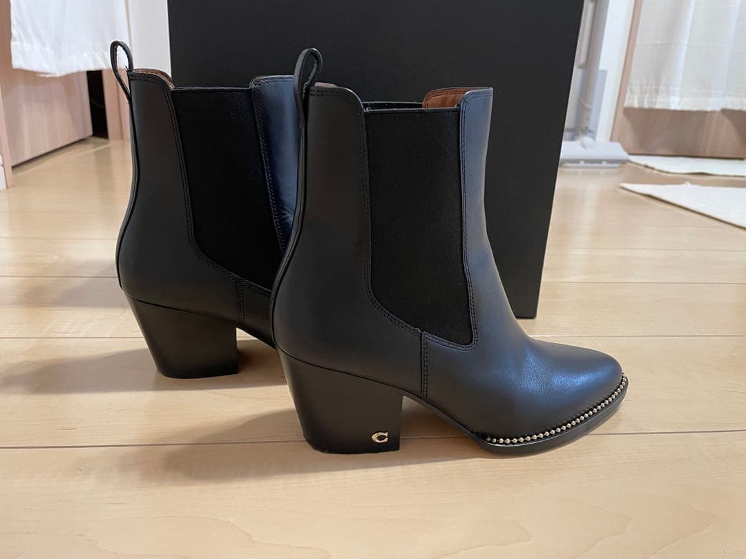 L*ん様 【2回使用】COACH ブーツ 黒