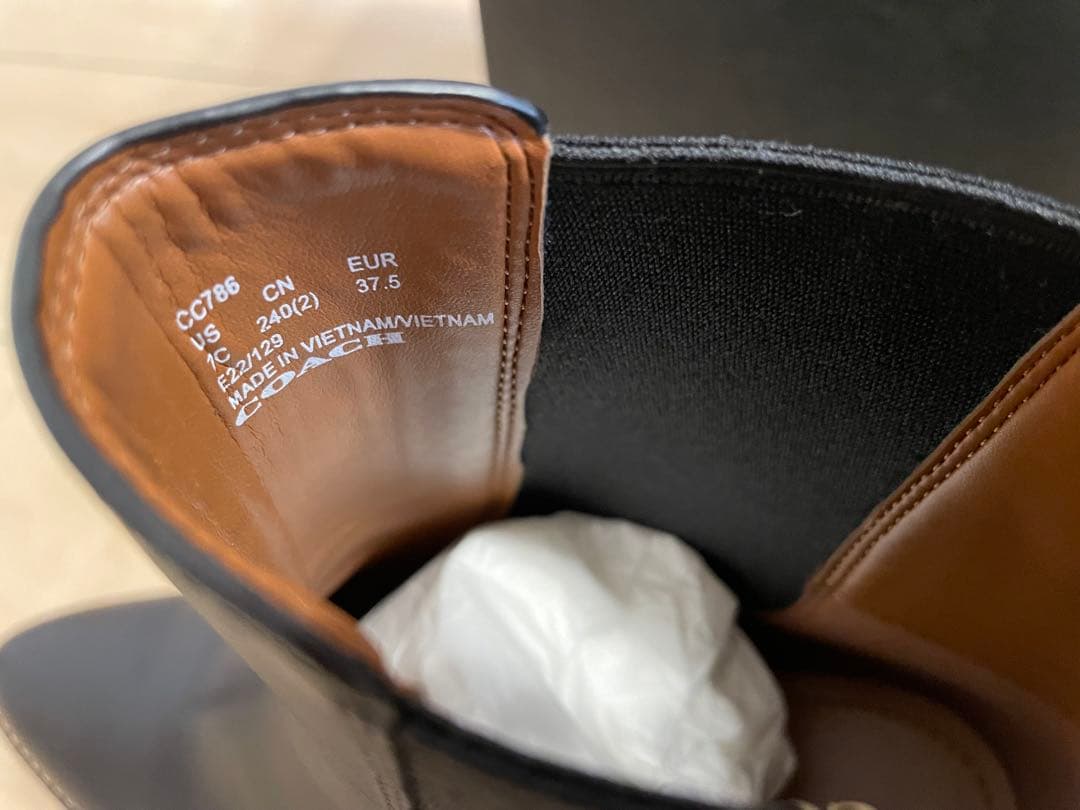 L*ん様 【2回使用】COACH ブーツ 黒