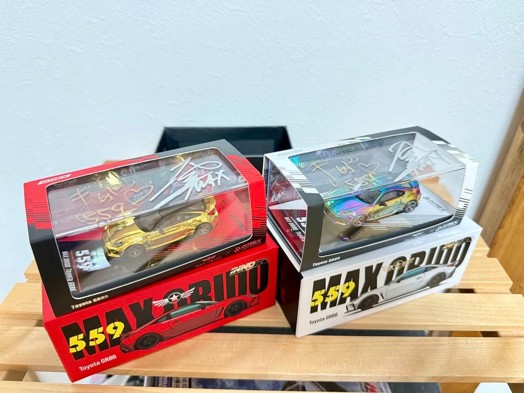Inno64 1/64 Max Orido GR86限定 サイン入り2台セット