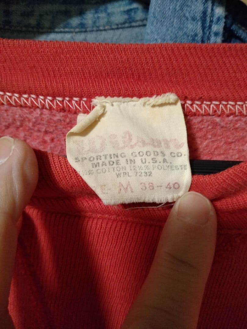 50s〜60s　前Vウィルソン　ビンテージスウェット！ 背面ハーバードプリント！