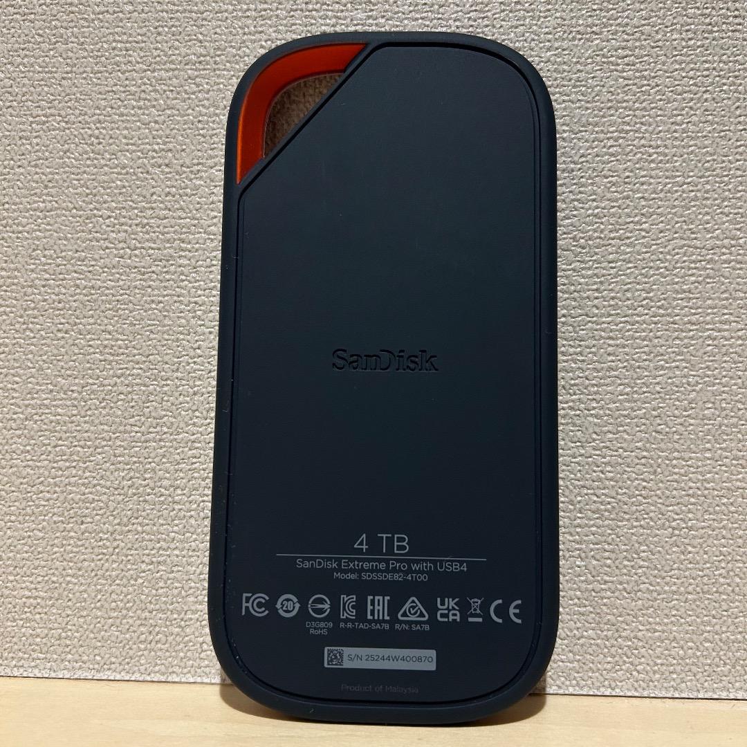 SanDisk Extreme PRO ポータブルSSD USB4 4TB