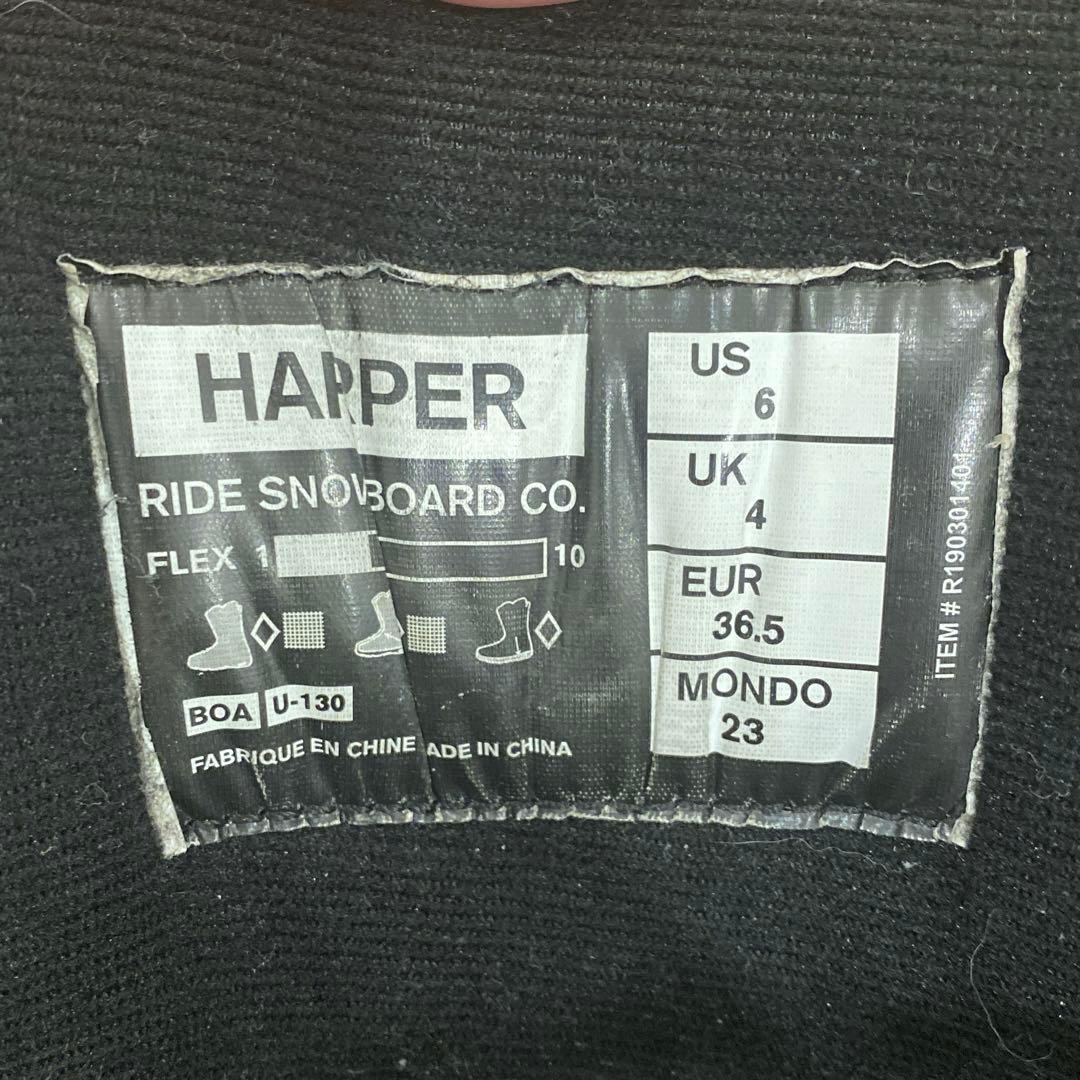 【美品_即日発送】RIDE スノボブーツ　HARPER BOA　23.0cm