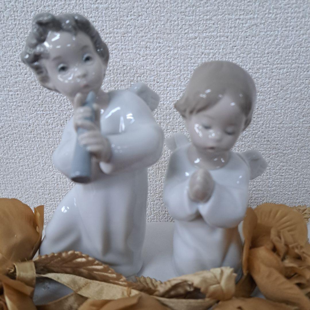 ♡美品　リヤドロ　笛を吹く天使・天使のお祈り 2体セット♡