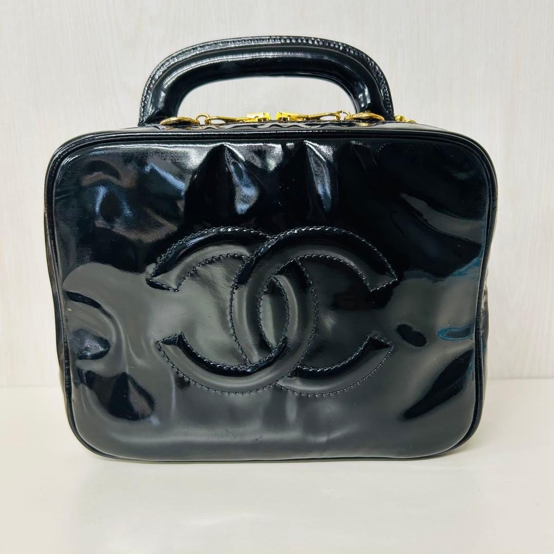 CHANEL シャネル A07060 バニティバッグ エナメル