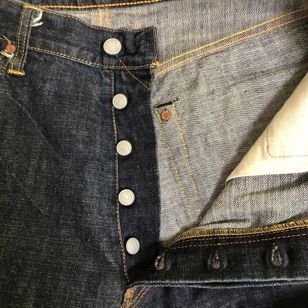 S*E様 エヴィス　デニムパンツ　ジーンズ　虎ドクロ 濃紺　美品　希少　レア