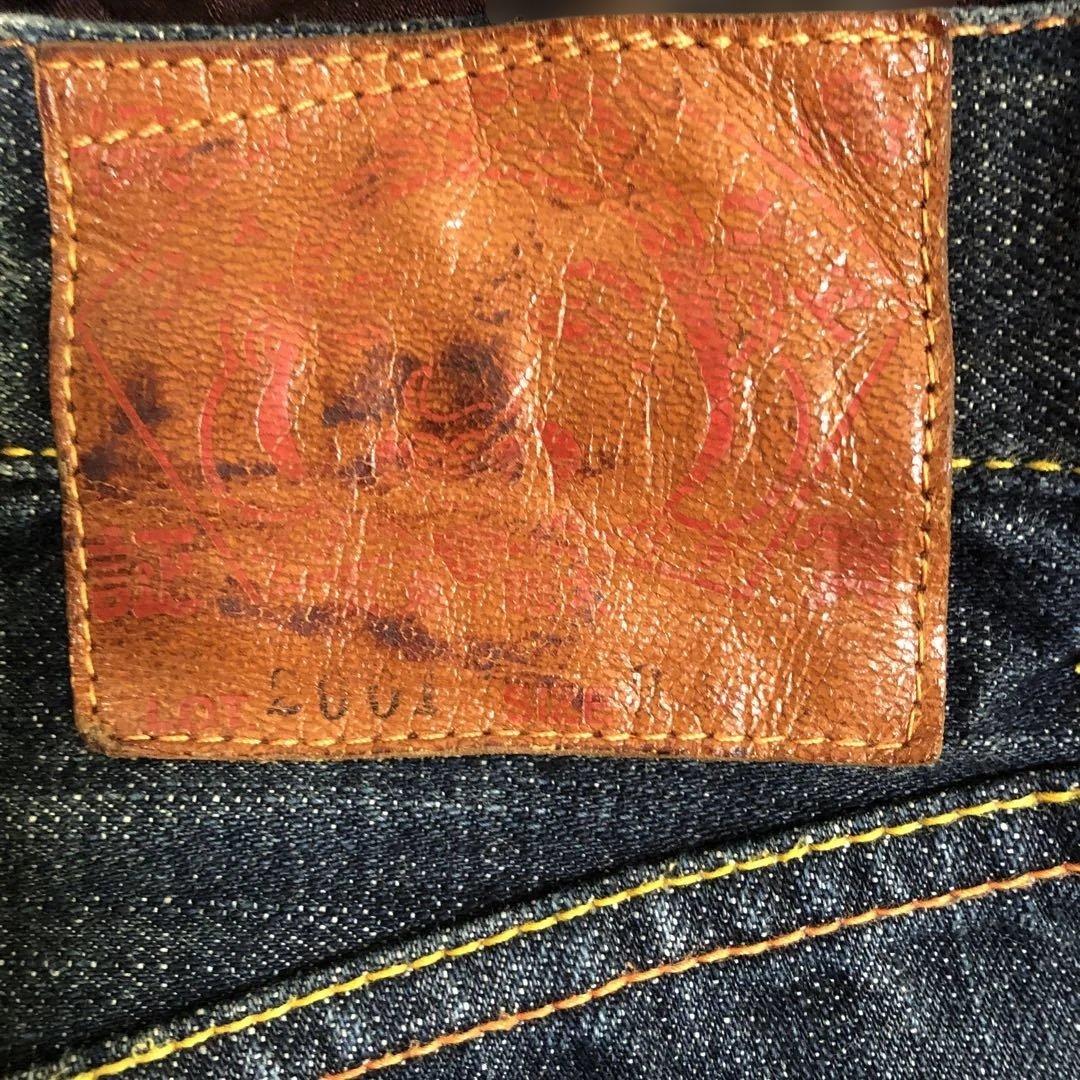 S*E様 エヴィス　デニムパンツ　ジーンズ　虎ドクロ 濃紺　美品　希少　レア