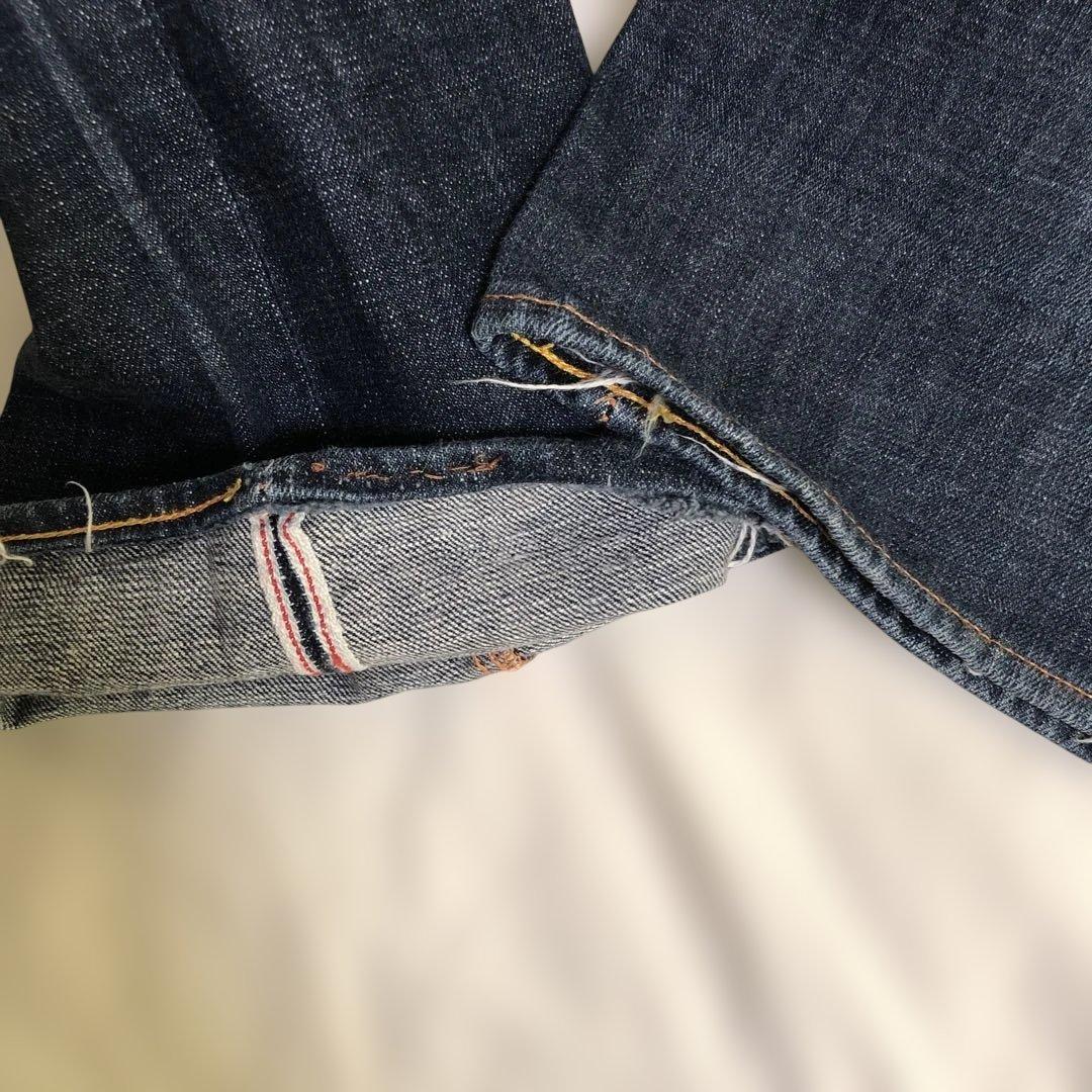 S*E様 エヴィス　デニムパンツ　ジーンズ　虎ドクロ 濃紺　美品　希少　レア