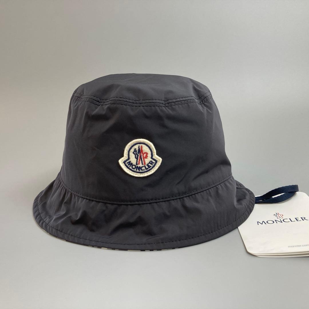 新品未使用 MONCLER モンクレール バケットハット リバーシブル 帽子 黒
