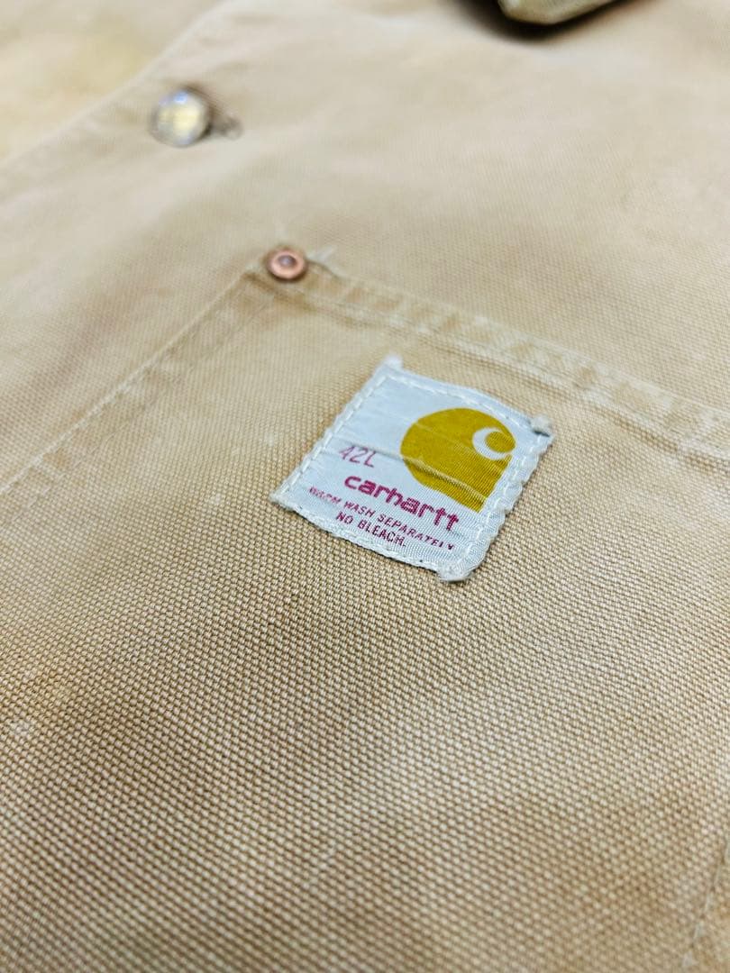 【希少】60s 〜 70s Carhartt チョアコート カーハート ベージュ
