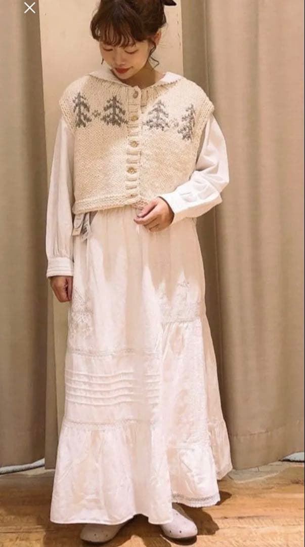 SM2＊TSUHARU＊ペルー＊ニット前後着ジャガードニットベスト＊