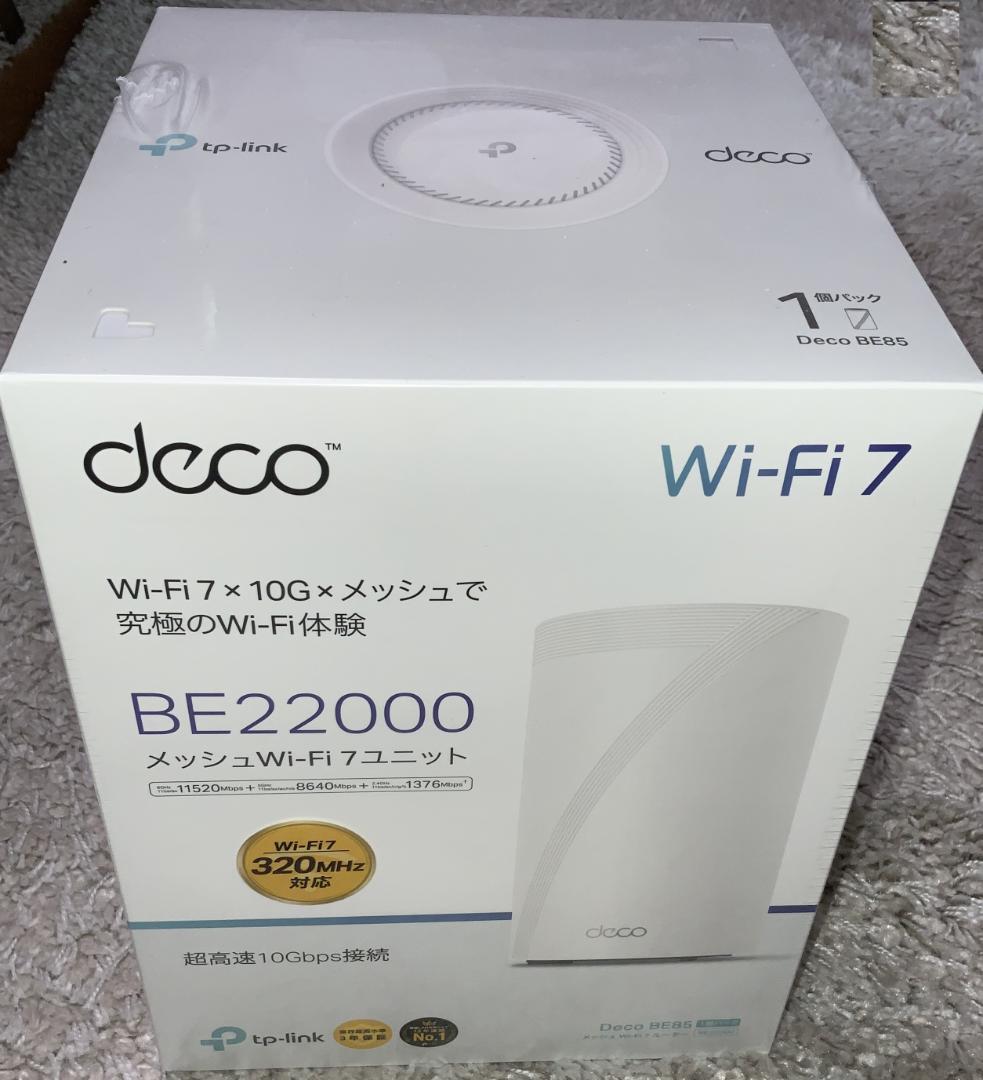 G*t様 【未開封】TP-Link Deco BE22000 メッシュWi-Fi