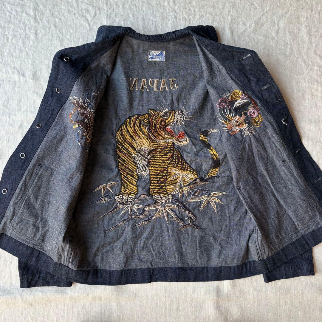 BEAMSBOY×TAILORTOYO スカ刺繍 カバーオールデニムジャケット