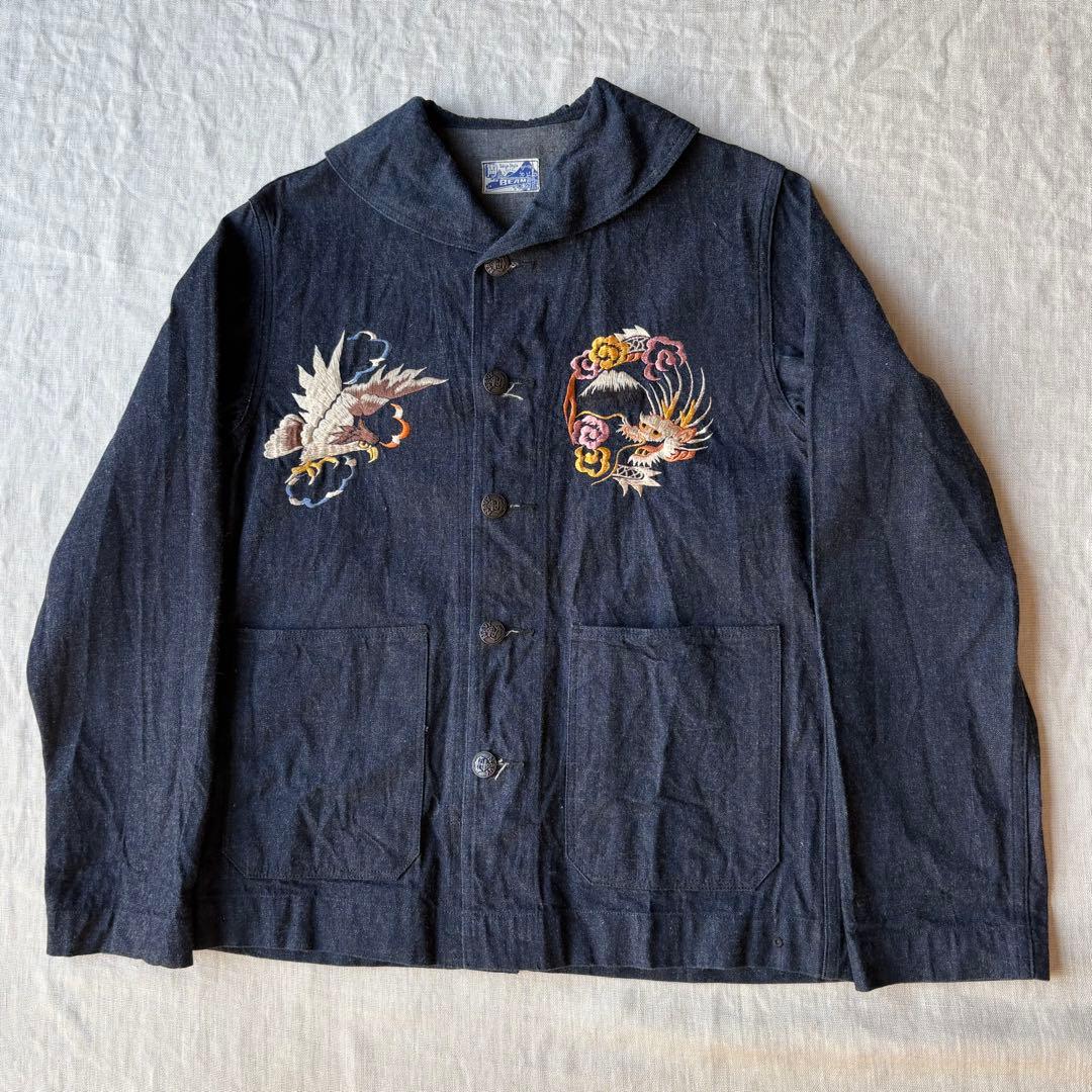 BEAMSBOY×TAILORTOYO スカ刺繍 カバーオールデニムジャケット