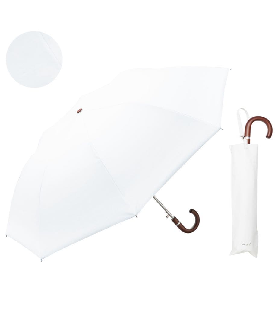 【新品】COKAGE+ 木手元 55cm ジャンプ折　日傘　晴雨兼用 東レ