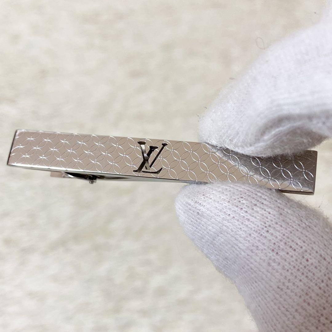 【未使用】ルイヴィトン タイピン シャンゼリゼ M65042 シルバー LV