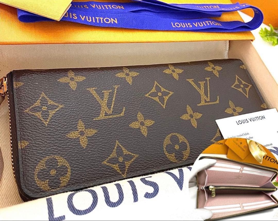 新品級ルイ ヴィトン◼️ポルトフォイユ クレマンス モノグラム ローズバレリーヌ