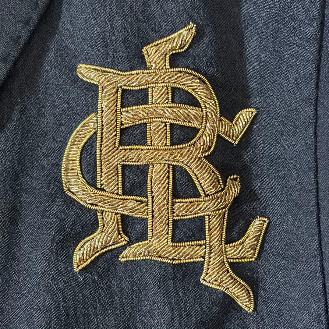 ポロラルフローレン　紺ブレ　金ボタン　エンブレム　イタリア製　2B S