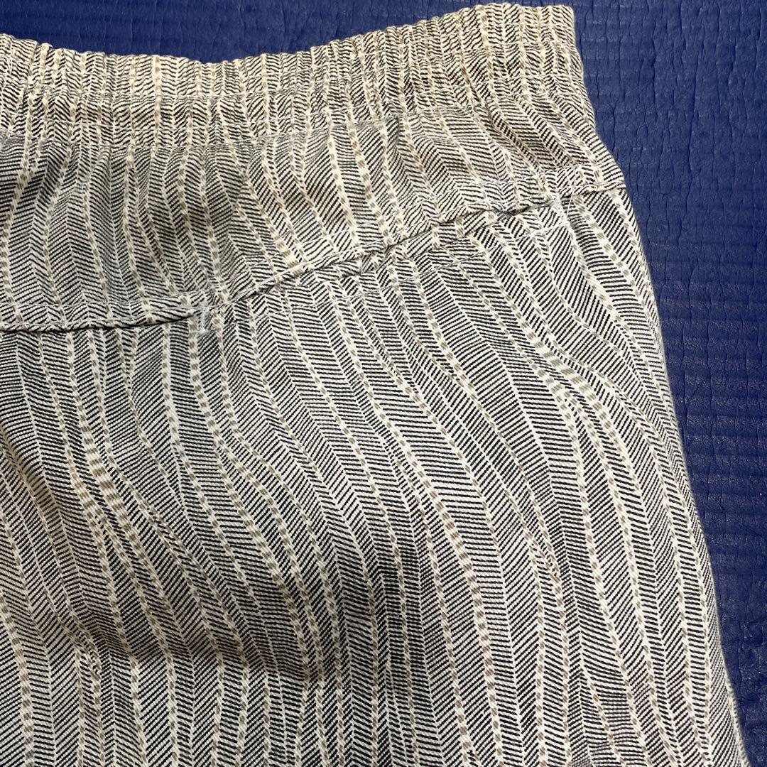 Stussy ストライプ ショートパンツ グレー