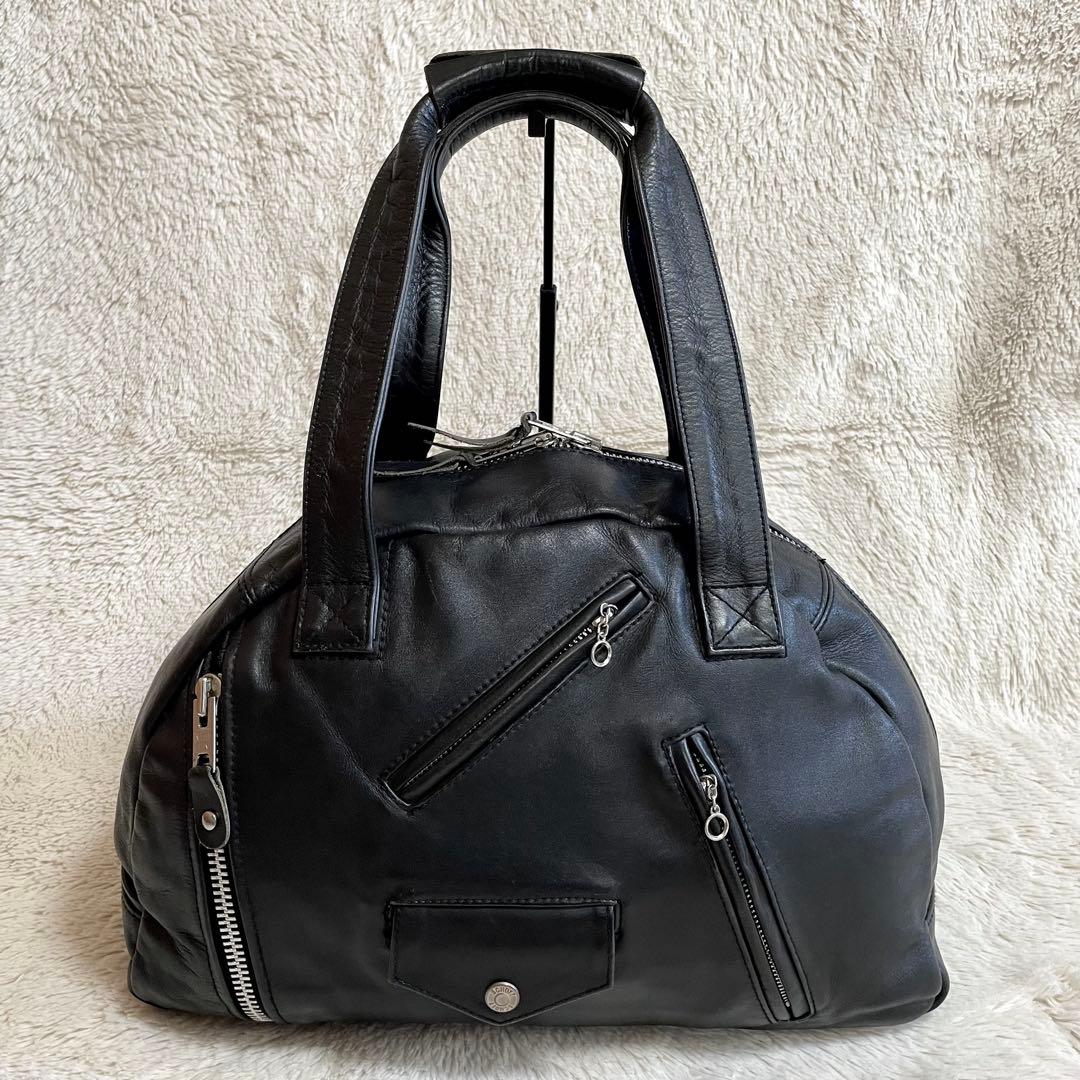 美品 Schott ショット ライダース ボストンバッグ 牛革 レザー 肩がけ