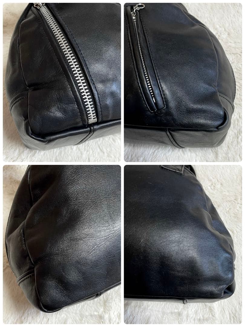 美品 Schott ショット ライダース ボストンバッグ 牛革 レザー 肩がけ