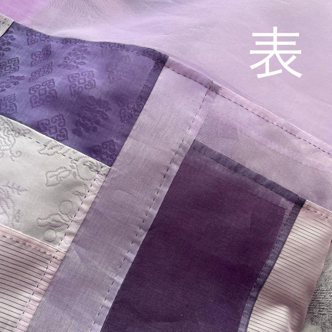 薄絹のタペストリー・薄紫　韓国ポジャギ　ハンドメイド