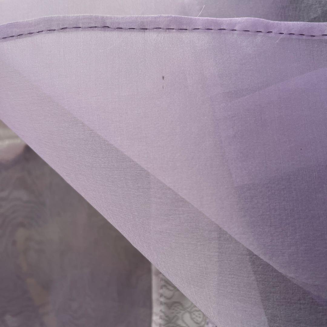 薄絹のタペストリー・薄紫　韓国ポジャギ　ハンドメイド