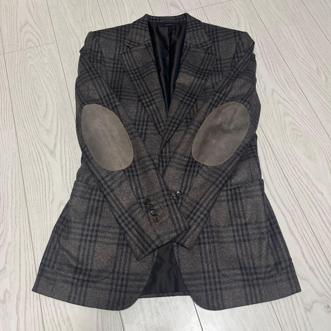 週末限定値下げ　TOM FORD チェック柄 テーラードジャケット