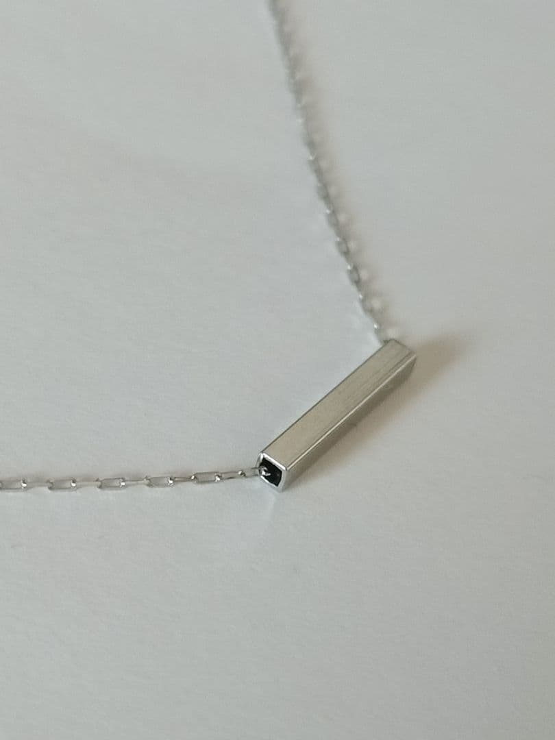 新品 定価36300円Pt900プラチナチェーンネックレス＋バーペンダントトップ