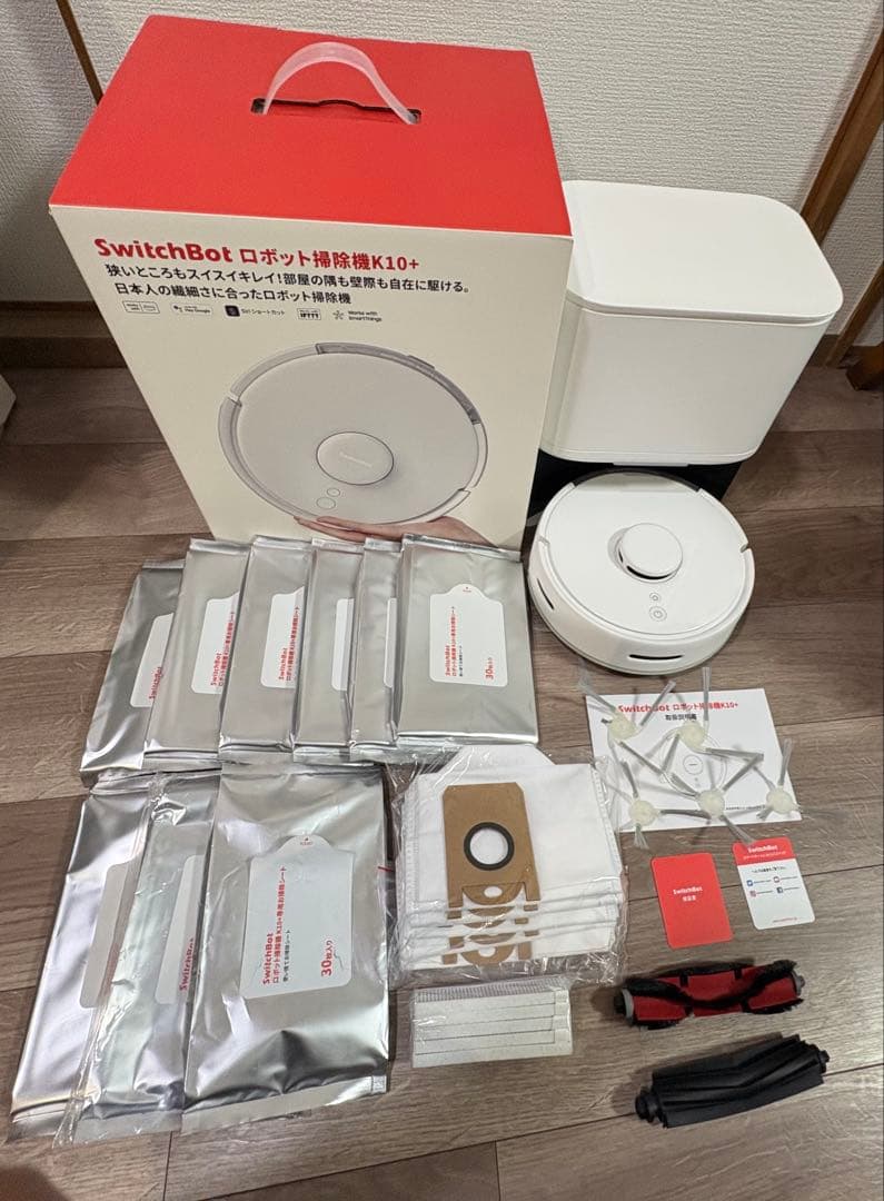 SwitchBot ロボット掃除機 K10+ 本体 消耗品多数 Wi-Fi