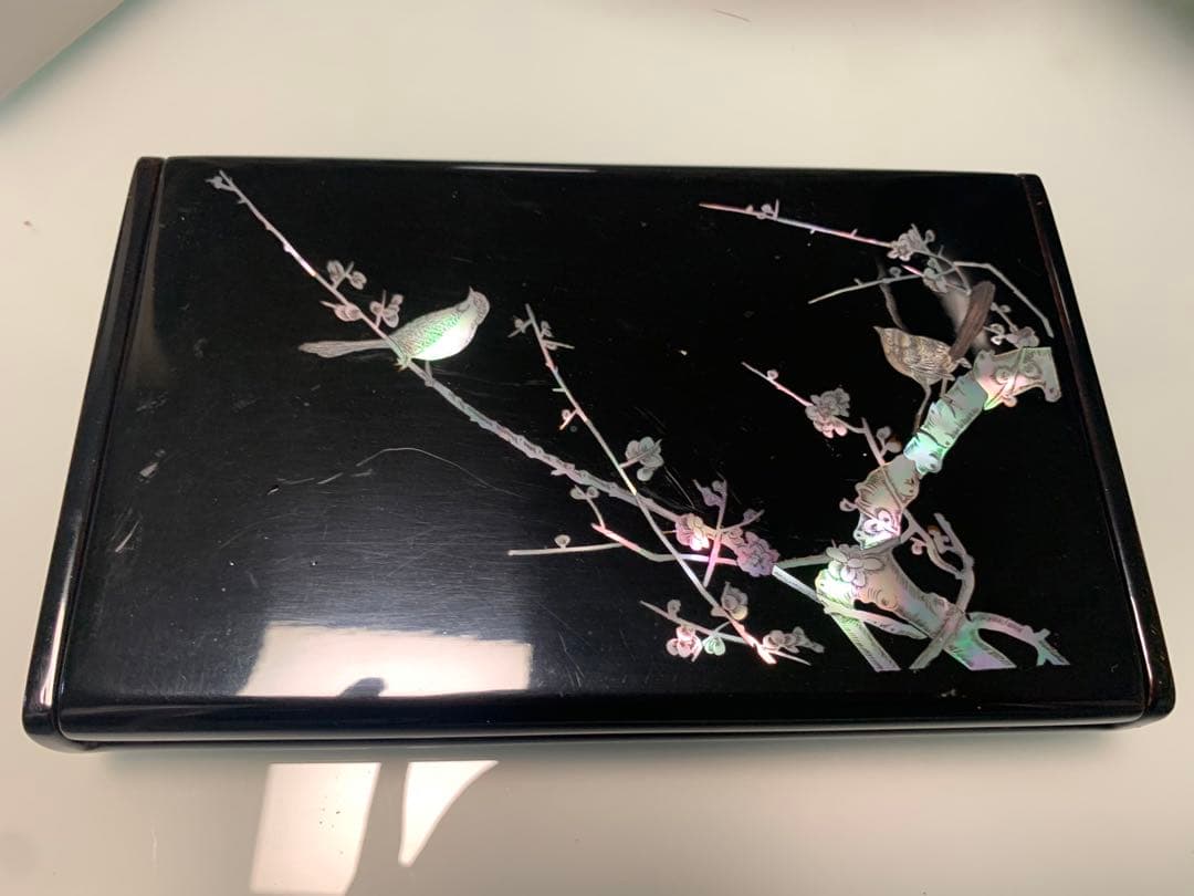 葉巻入れ　工芸品　貝殻　ベトナム