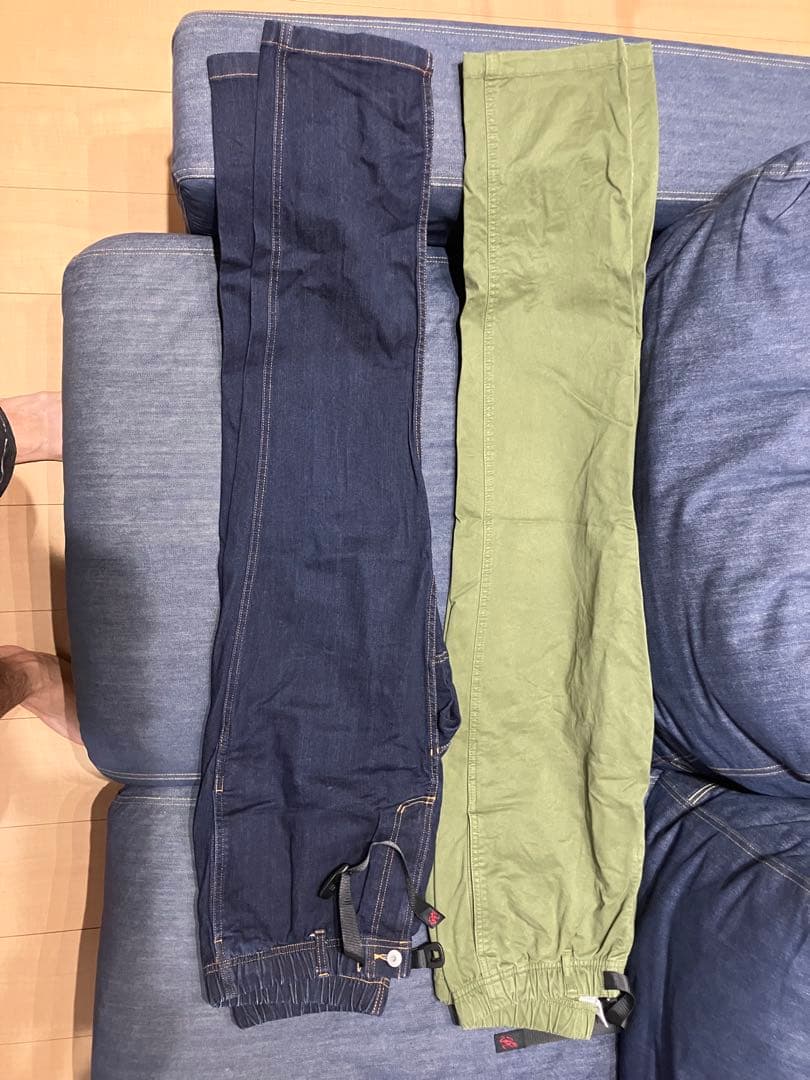 グラミチ　パンツ2本セット　オリーブ デニム
