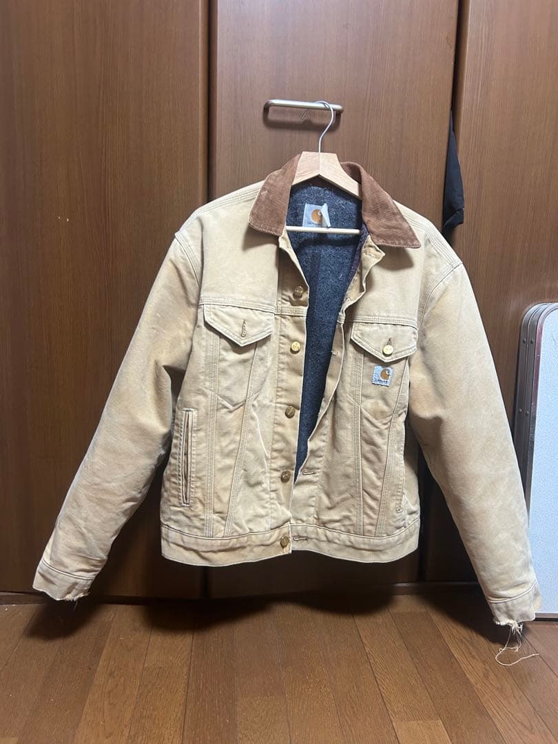 Carhartt ベージュ デトロイトジャケット