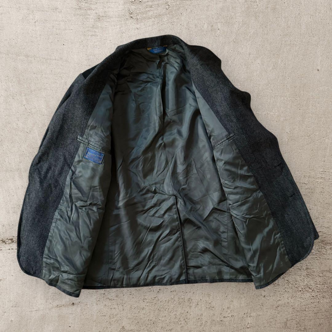 古着80s USA製PENDLETONウールテーラードジャケットエルボーパッチ