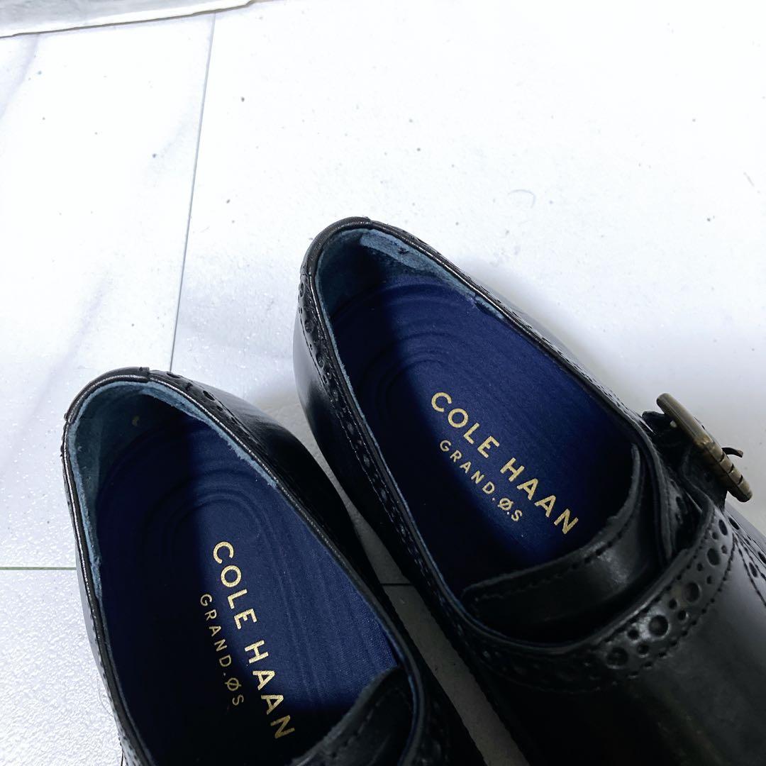 コールハーン 革靴 ダブルモンク ジェファーソングランド 本革 黒 26 上質