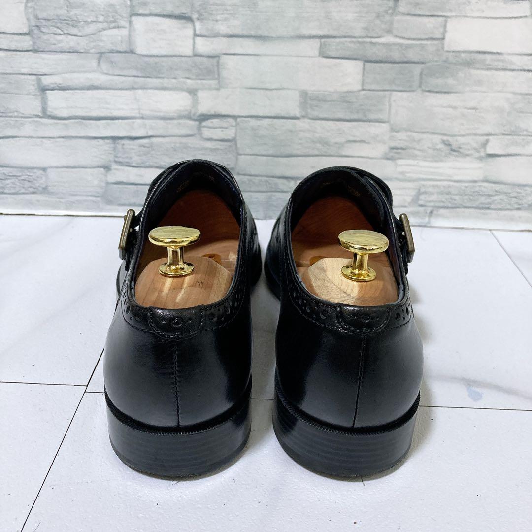 コールハーン 革靴 ダブルモンク ジェファーソングランド 本革 黒 26 上質