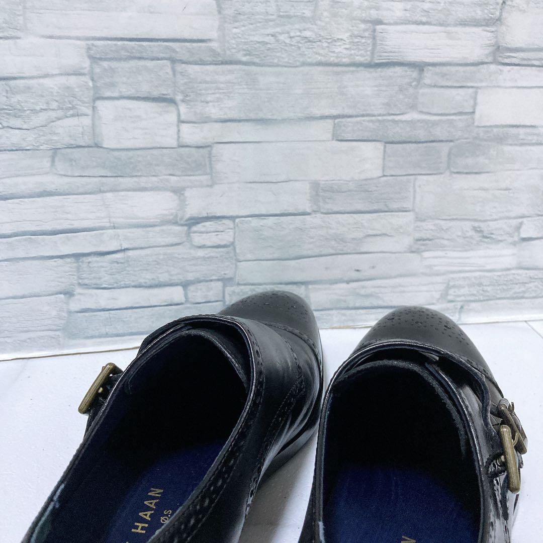 コールハーン 革靴 ダブルモンク ジェファーソングランド 本革 黒 26 上質