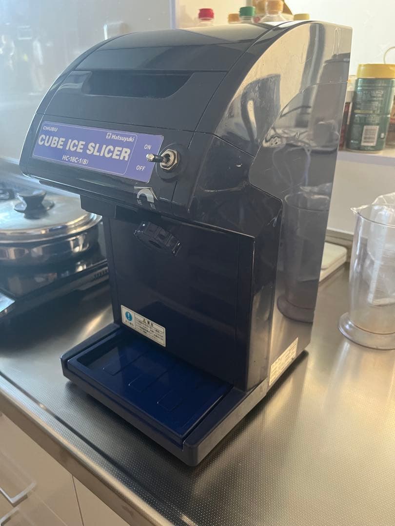 かき氷　氷削機　初雪キューブアイススライサー　HC-18C-1(B)