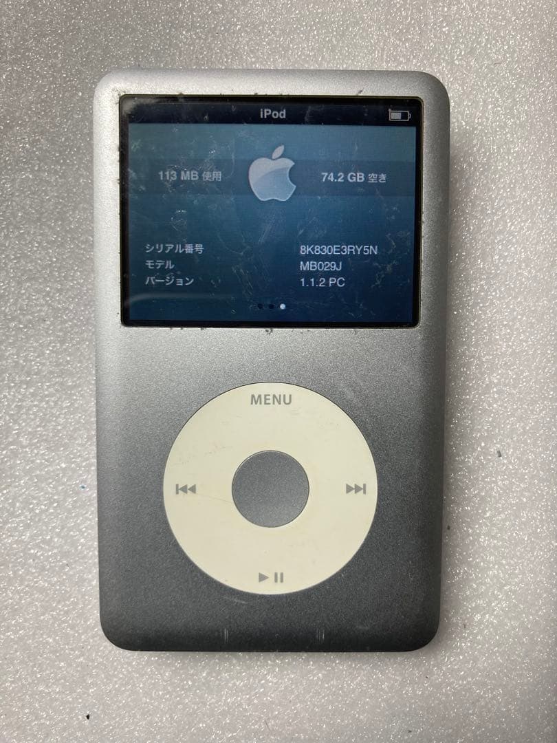 iPod Classic 80GB 動作確認済み　新品バッテリー交換済み超元気