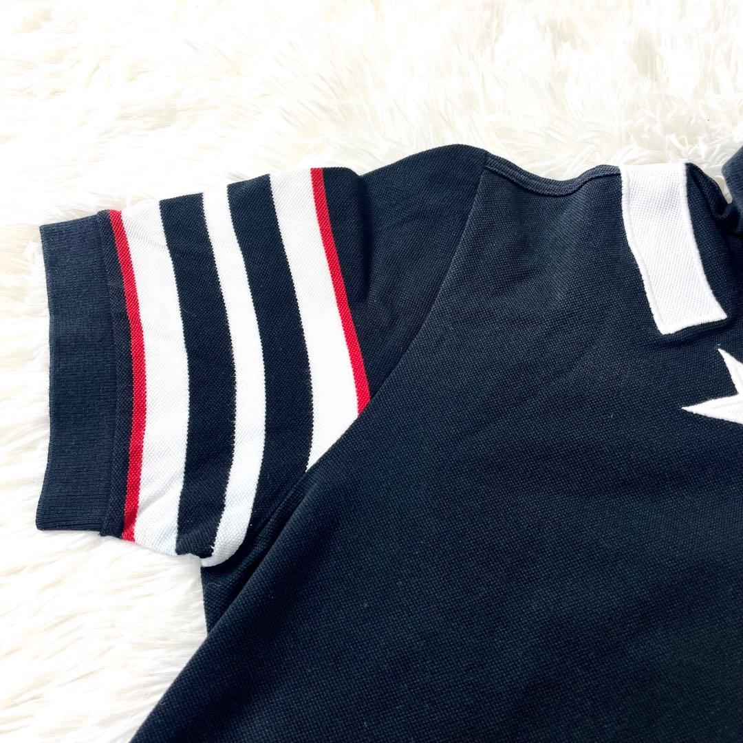 ジバンシー　GIVENCHY ポロシャツ　スター　星　　ブラック　黒　半袖