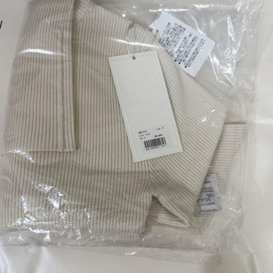 トップス andmary Mary turtle knit tops ivory