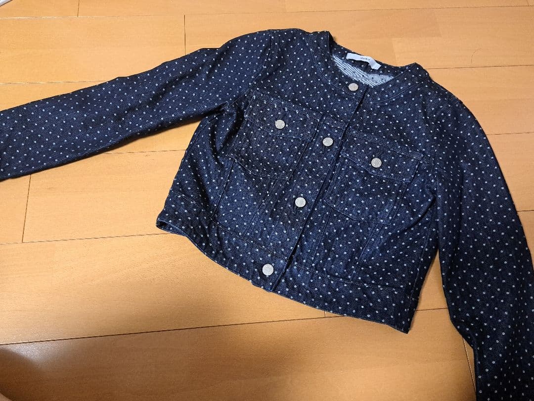 Sheller　DOT　ジャガード　デニム　ジャケット