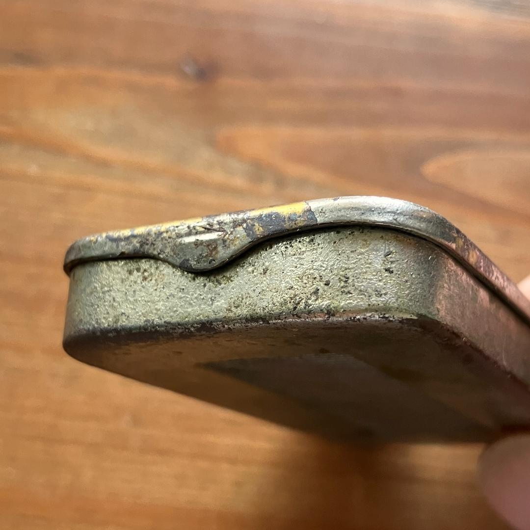 US広告入マッチケース／1800年代／真鍮製／ノベルティ／Match Safe