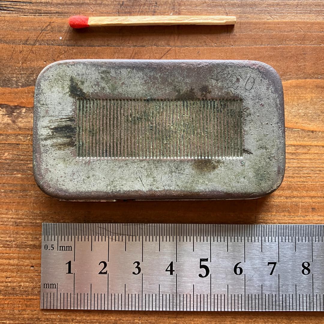 US広告入マッチケース／1800年代／真鍮製／ノベルティ／Match Safe