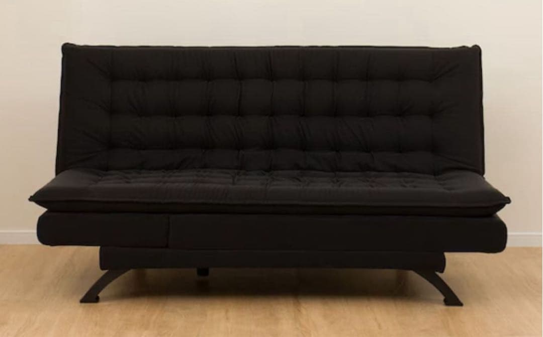 ニトリ　ソファベッド　セミダブルサイズ　Nシールド　黒色　リクライニング機能付き