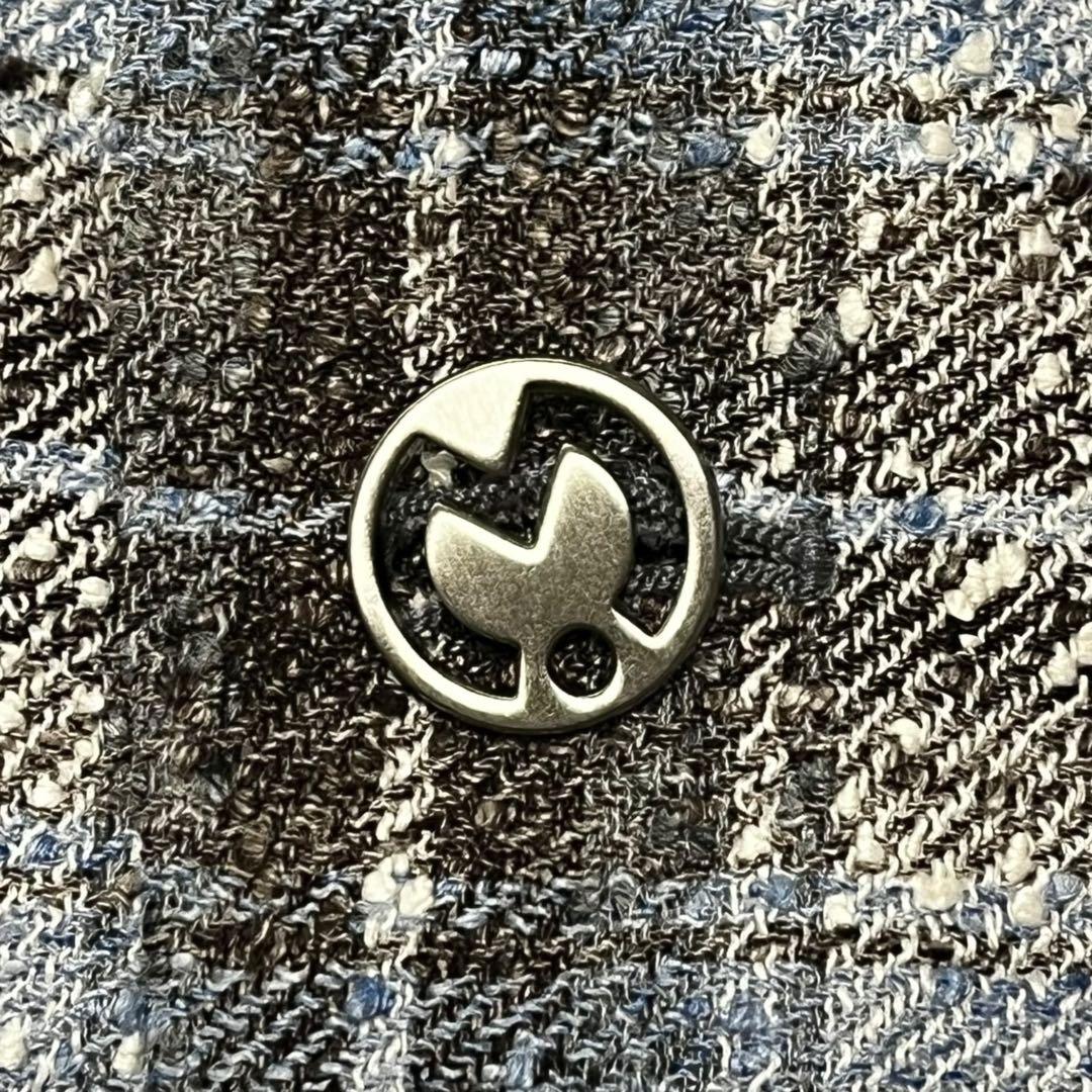 ミラショーン Ferla テーラードジャケット リネン チェック ツイード L