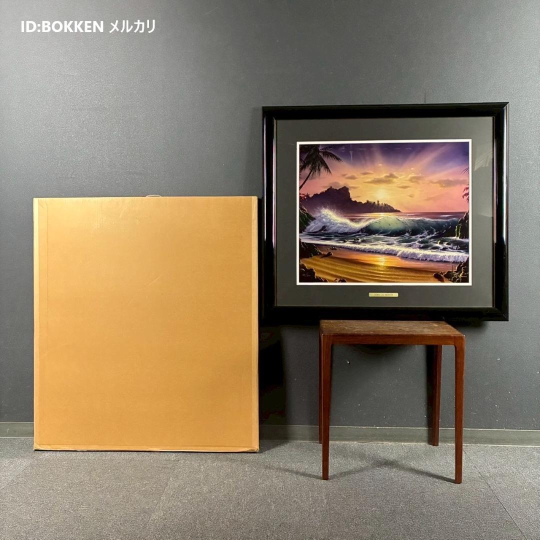 美品 ジョン・アルホーグ「サンライズイン～」ミクスドメディア ダイヤ・サイン入