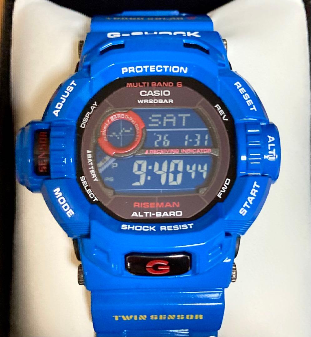 レア！希少色！美品！G-SHOCK ライズマンGW-9200BLJ-2JF 青