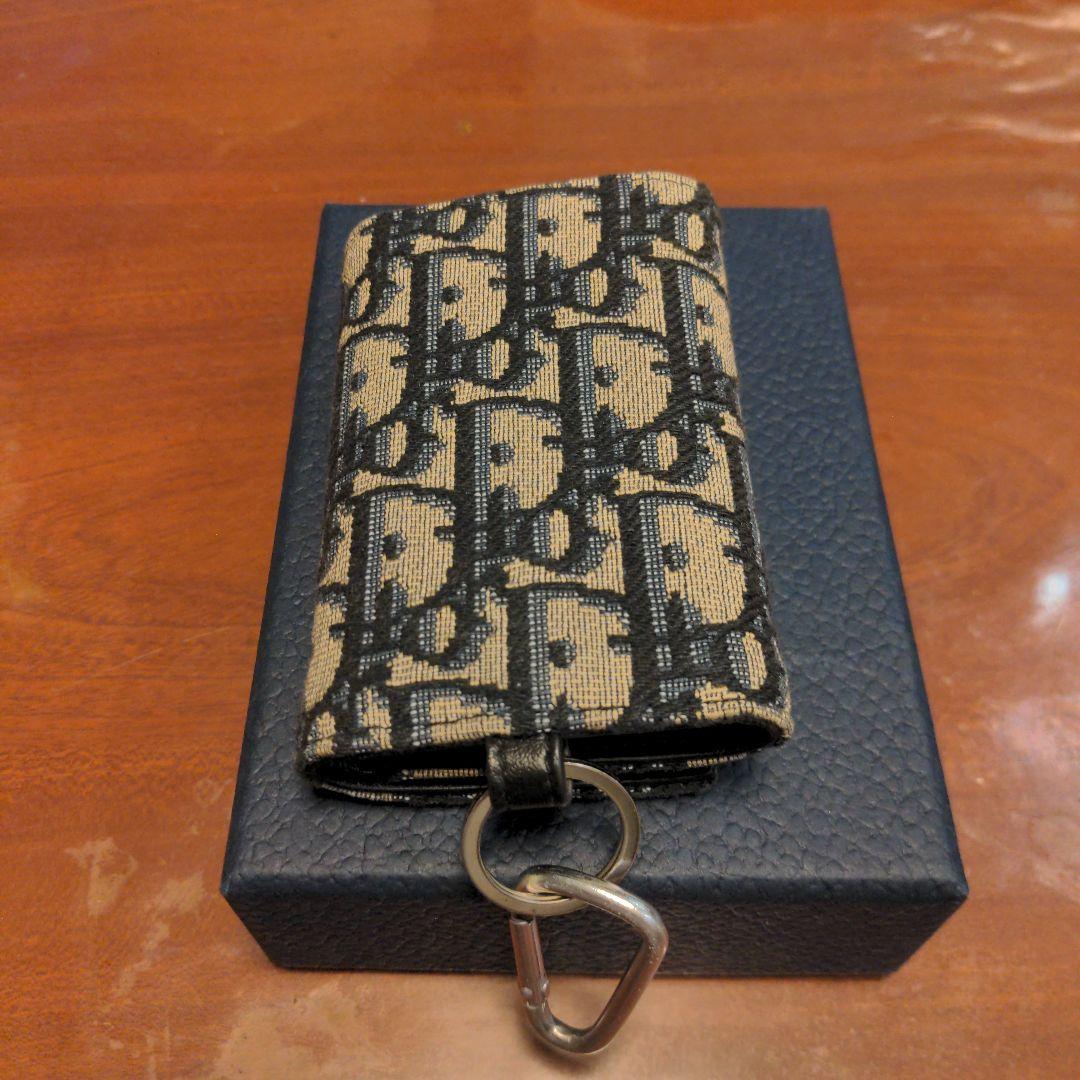 Dior キーケース ベージュ/ブラック