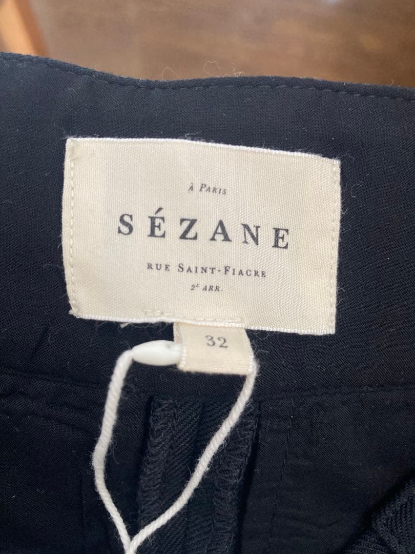 SÉZANE ブラックパンツ/スラックス　新品未使用　32